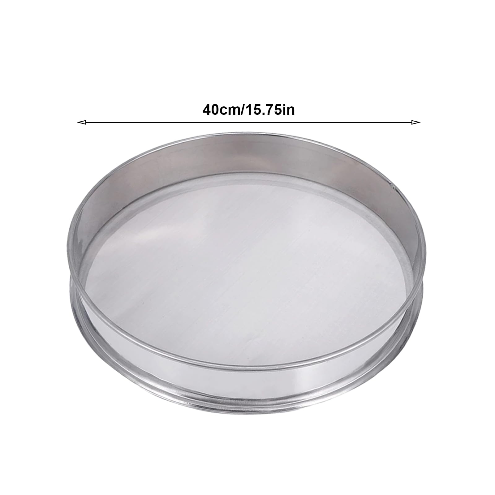 Colino in acciaio inox a maglia fine, setaccio per farina, setaccio per riso e cereali, fagioli, frutta e verdura (40 cm)