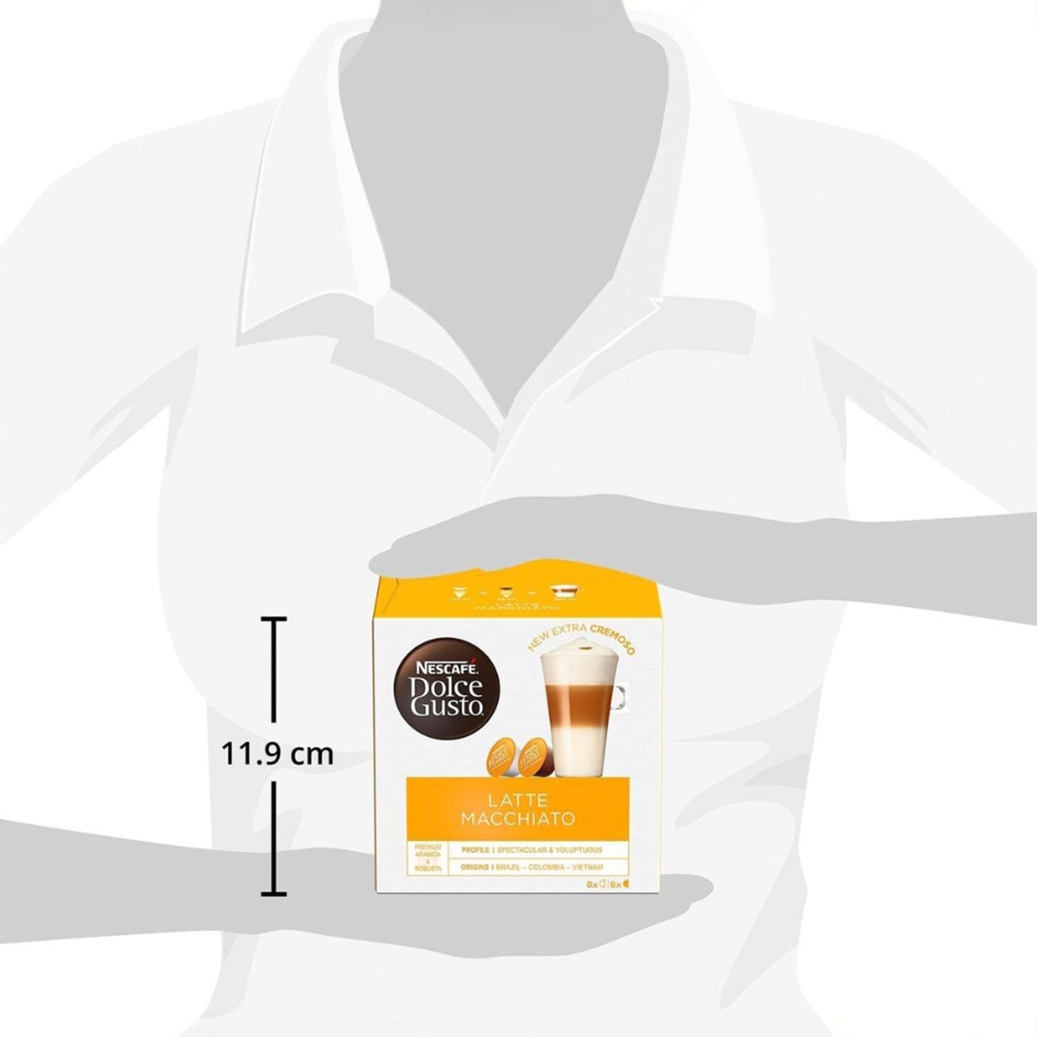 Nescafe Dolce Gusto Latte Macchiato (3 Stück Packung), 3x16 Kaffee Kapseln