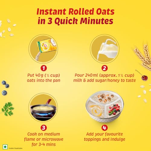 Image of Saffola Rolled Oats | 1kg Jar | Soft & Creamy | Power of Protein, Iron & Fibre, Nutritious grain | No added sugar & Preservatives | Helps manage weight | Aids Digestion