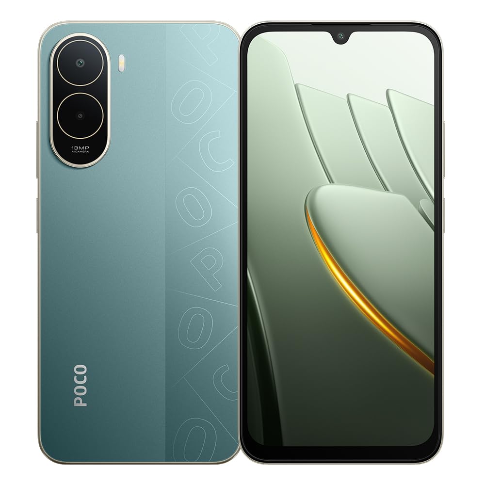 XIAOMI POCO C81 Pro 4G Smartphone, 4+256Go, 6,9", Unisoc T7250, 6000 mAh, 15 W, Android 15, écran IPS LCD 120 Hz, avec Chargeur (Vert)