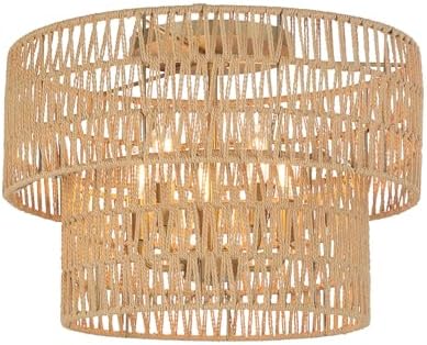 Minka Lavery 5043-695 Bungalow Heaven Flush Mount, 5-Light, 300 Total Watts, 20-in H x 14-in W, Soft Brass