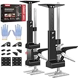 Kolvoii 2 Pack Cabinet Jack Installation Kit, 3-in-1 Cabinet Lift System with 23.4" Height Adjustment, Third Hand Support for Kitchen Cabinet Install, Furniture Lifting & Woodworking