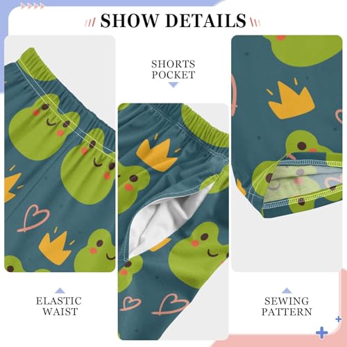 Pajamas Pants Soft Cute Frog Long Sleep Pjs Lounge Pajama Bottoms Elastic Waist with Pockets4