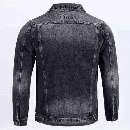 Chaqueta jean para hombre estilo casual y ajustado miniatura 5