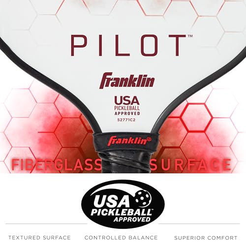 Franklin Sports Pilot Pickleball Paddle Set - 2 Player - 2 Rackets 4 Balls - image 7