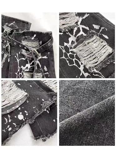 Image of Sup-Coente Gothic Flare Leg Warmers for Women Punk Goth Steampunk Y2k Emo Grunge