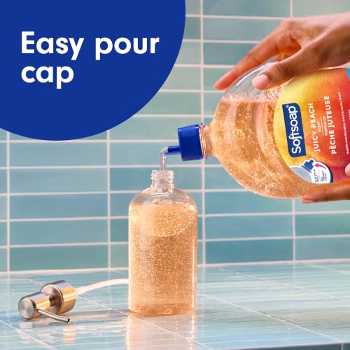 Image of Softsoap Liquid Hand Soap Refill, Juicy Peach Scent, 50 fl oz