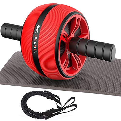 Awefrank Ab Roller for Abs Core Workout Ab Roller Wheel Exercise Equipment with Resistant Band Ab Wheel for Home Gym