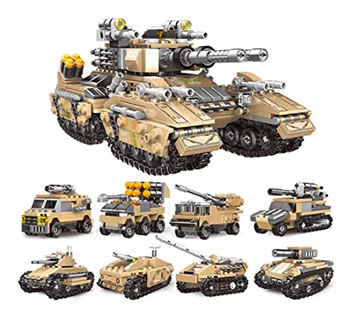 RSWLY Technics Panzer Modellbausätze, 1048 Stücke 8-in-1 Kaiserpanzer WW2 Militär Panzer Bauset für Kinder und… – Bild 4