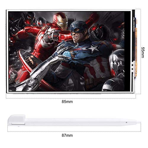 kuman 3.5 Inch Touch Screen TFT Monitor LCD Display SPI with Touch Pen for Raspberry Pi 3B+ / 3B, 4B Pi 2B, Pi Zero W, Pi A/A+ / B/B+ Bildschirm SC106