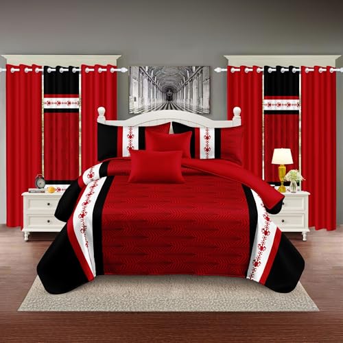 Deepsleep Queen Comforter Set 9 Pieces, All Season Luxury Bed