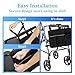 Large Walker Bag with Water Cup Holder,Walker Basket,Walker Accessories,Walker Bags for Folding Walker,Walker Bags for Seniors,Bag for Walker,Foldable Walker Storage Bag