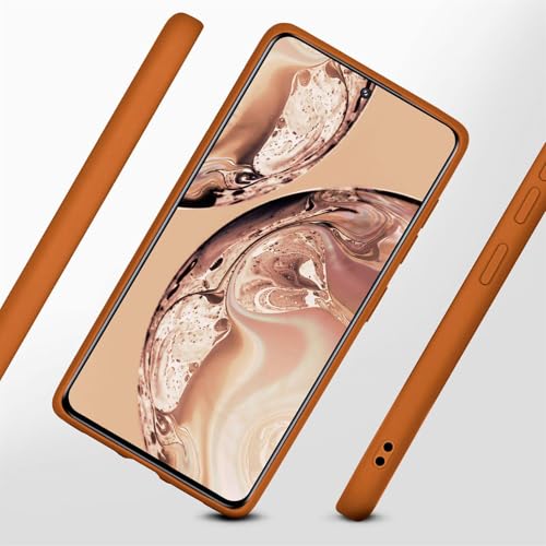 Coque silicone Samsung S21 FE 5G ONEFLOW marron mat antichoc double couche
