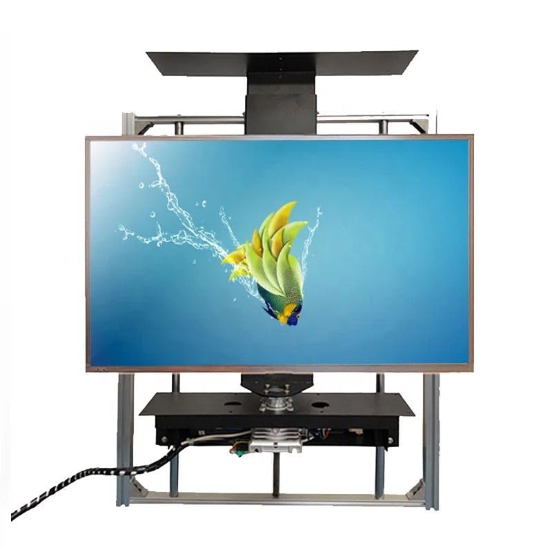 Image of Audiovan 180 Degree Tv Lift Popup Rotation with Remote and Switch Control Tv Lift 180 Degree Led Screen Fit 32-65 Inches Motorized Tv Revolving Bracket (Motorized Rotation)