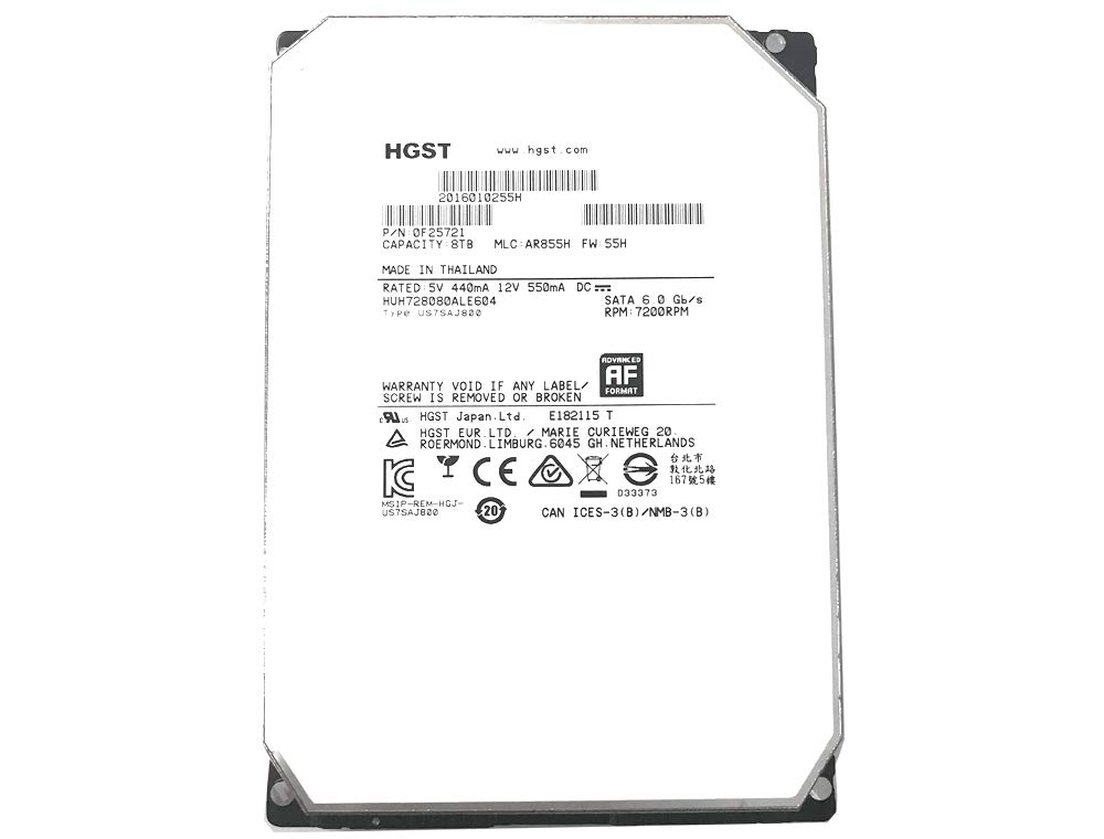 Amazon | HGST HUH728080ALE604 Ultrastar He8 (ヘリウム