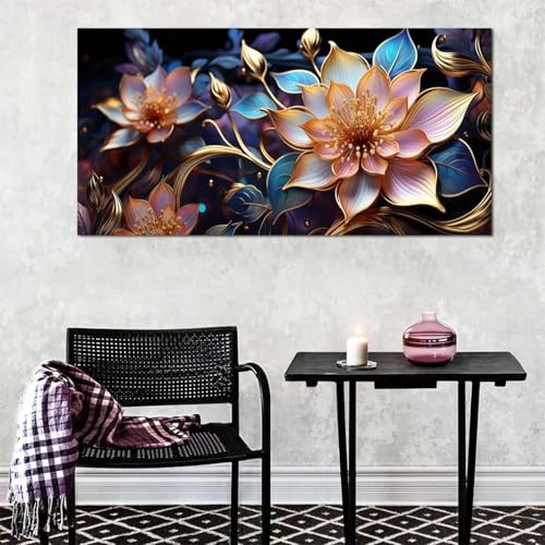 Affiche de fleurs fantastiques TONGYINLI cadre 40x80 cm