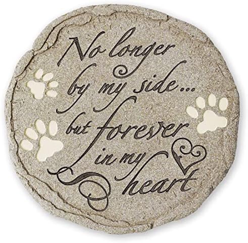 Cat or Dog Grave Marker or Garden Memorial Stone. No Longer By My Side But Forever In My Heart, Rainbow Bridge Pet Memorial Gifts. Waterproof and Weatherproof Pet Plaque, Condolence Gift