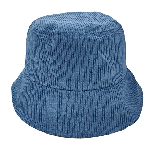 Sun Hat Women's Corduroy Bucket Hats Outdoor Panama Winter Cap Fishing Unisex Bucket Caps Men Casual Green #TOP3