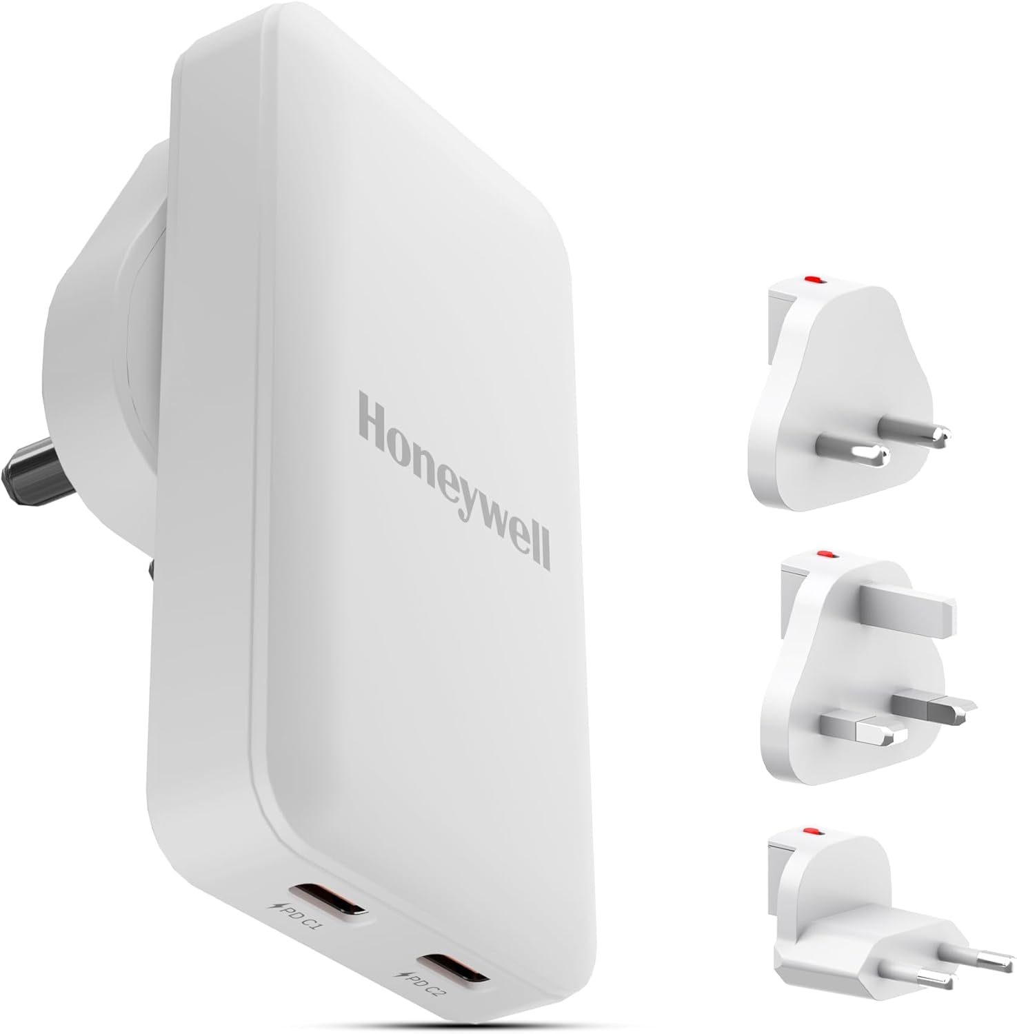 Honeywell Zest Ultra-Thin GaN 65W Dual Type-C PD 3.0 Wall Charger with PPS Support, Ultra-Fast Charging, Compatible with iPhone, iPad Pro, Pixel, Galaxy, OnePlus, Tablets & Smartwatches-image-24