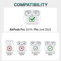 Vista 9 de Compatible with AirPods Pro 2 Case with Cleaner Kit, Protective Shockproof 3D Cartoon, Charging Case Cover for AirPod Pro 1st/2nd
