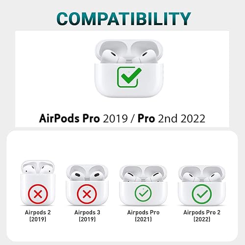 Miniatura 9 de Compatible with AirPods Pro 2 Case with Cleaner Kit, Protective Shockproof 3D Cartoon, Charging Case Cover for AirPod Pro 1st/2nd