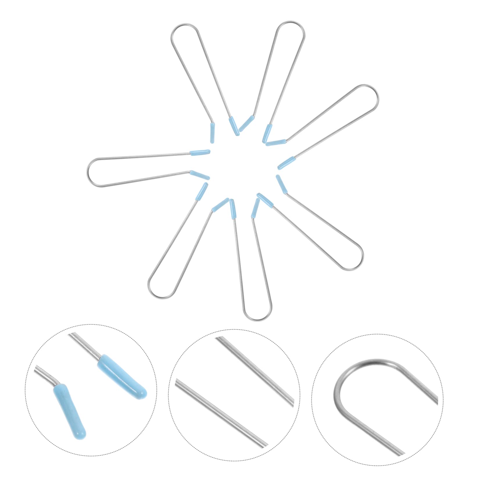 POPETPOP 100piezas Clips Repuesto Para Rizador De Calor Clips De Rodillos De Pelo Accesorios Para Estilizado Casa y Salones Sostenedores De Rizador