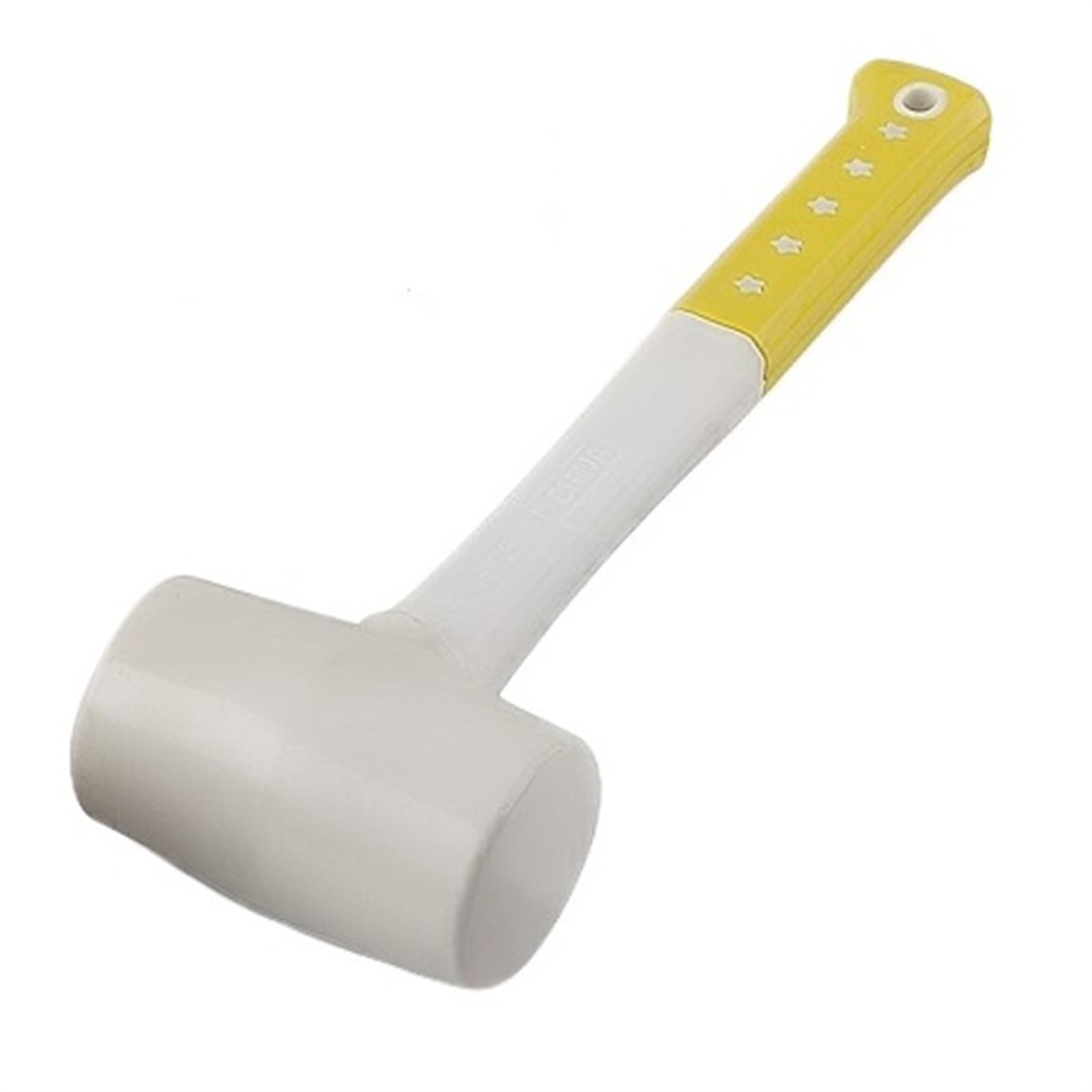 Martello Gomma 1 pz martello di gomma bianca resistente for piastrelle di ceramica colla di plastica martelli for installazione diametro 55mm 60mm 70mm con impugnatura antiscivolo(60mm Diameter)