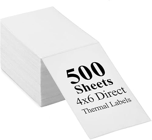 HFAN Etiquetas de envío térmicas directas de 4 x 6 pulgadas de 3.937 in x 5.906 in para correo de direcciones, correo real, USPS UPS Tienda Ebay
