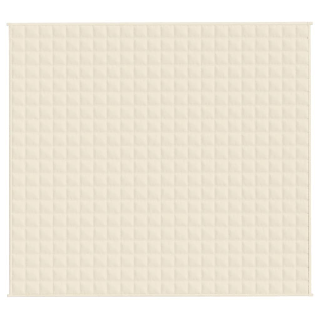 vidaXL Gewichtsdecke Therapiedecke 200x220cm 9kg Hellcreme