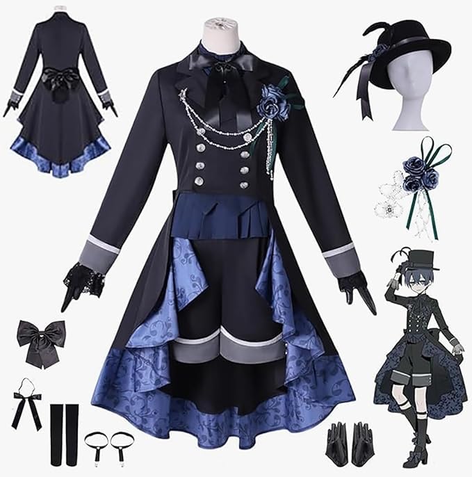 Amazon.co.jp: [brightcos] 黒執事 緑の魔女編 黒いバラ シエル