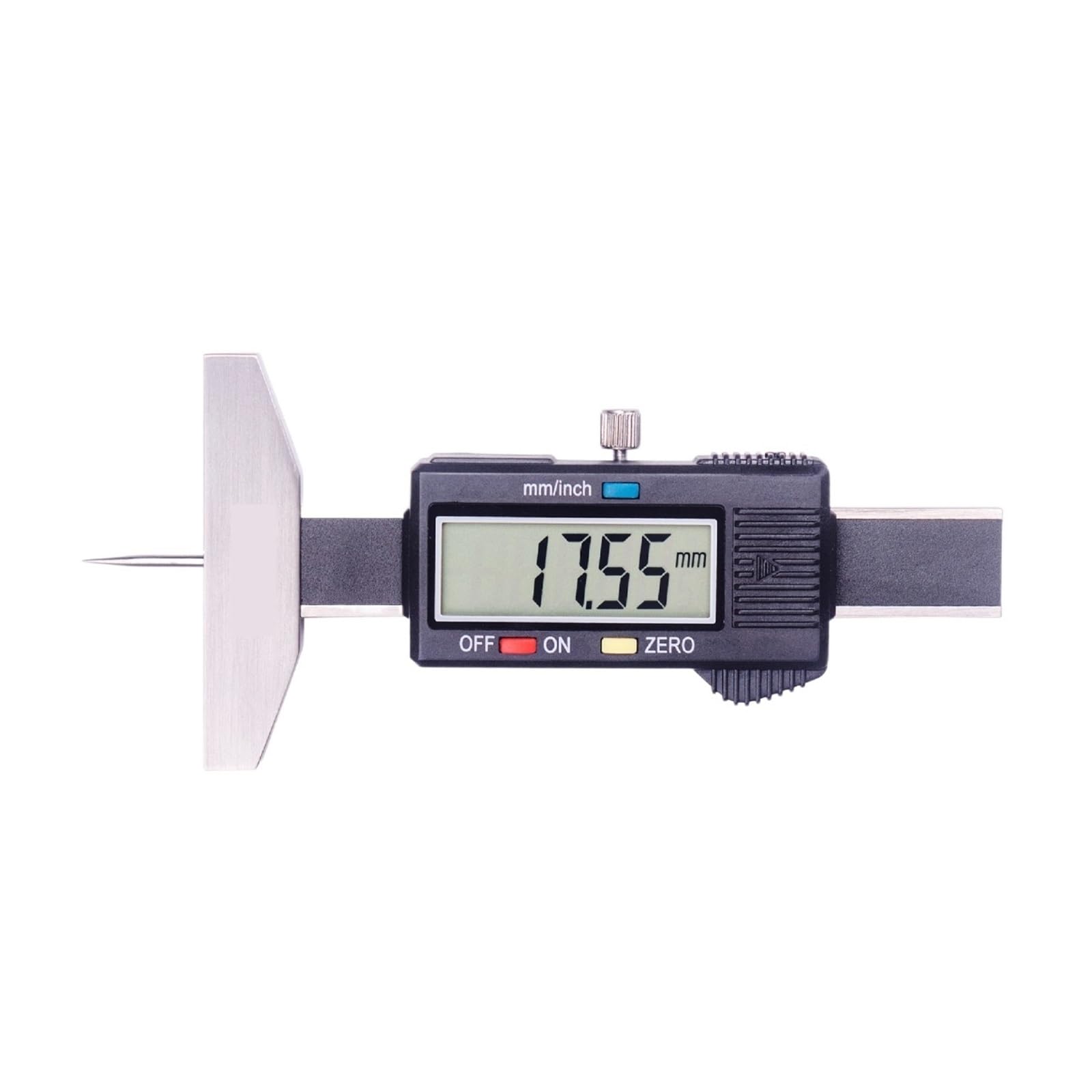 Cyfrowy Miernik Głębokości Bieżnika Opony Suwmiarka Elektroniczny Z Prętowym Przyrządem Do Pomiaru Pomiar Precyzyjny(0-30mm Flat)