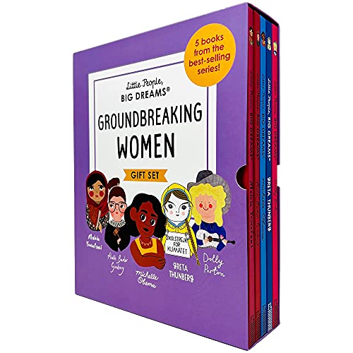 Little People, Big Dreams Groundbreaking Women 5 Books Collection Box Gift Set (Malala Yousafzai, Ruth Bader Ginsburg, Michelle Obama, Greta Thunberg & Dolly Parton)