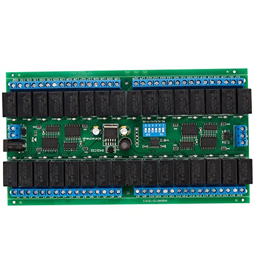 Módulo de Relé RS485 Modbus RTU de Alta Densidad R421C32 de 32 Canales 12V 5