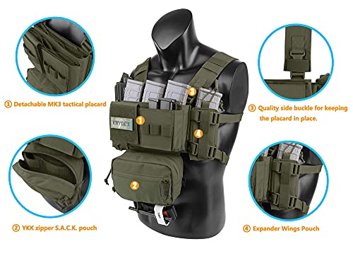 Krydex Mk3 Chest Rig With Magazine Pouch Ranger Green #TOP3