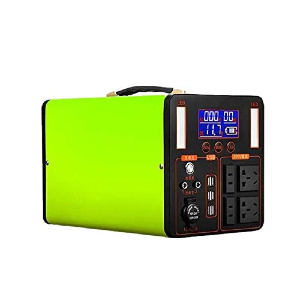 Generador inversor portátil, generador Solar de 300 W, estación de energía portátil para Acampar, batería de Litio de 222 WH, linternas LED para Uso doméstico de Respaldo y Viajes