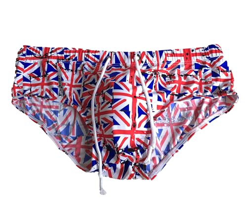 Slip de bain homme drapeau britannique idéal pour la plage