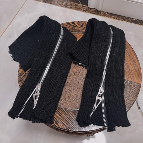Leg Warmer Personalized Warmth Zipper Knitted Leg Socks Y2K Cool Spicy Girls' Calf Cover2