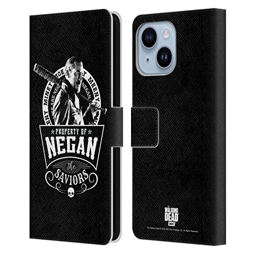 Coque iPhone 14 Plus The Walking Dead étui portefeuille cuir pour fans au quotidien
