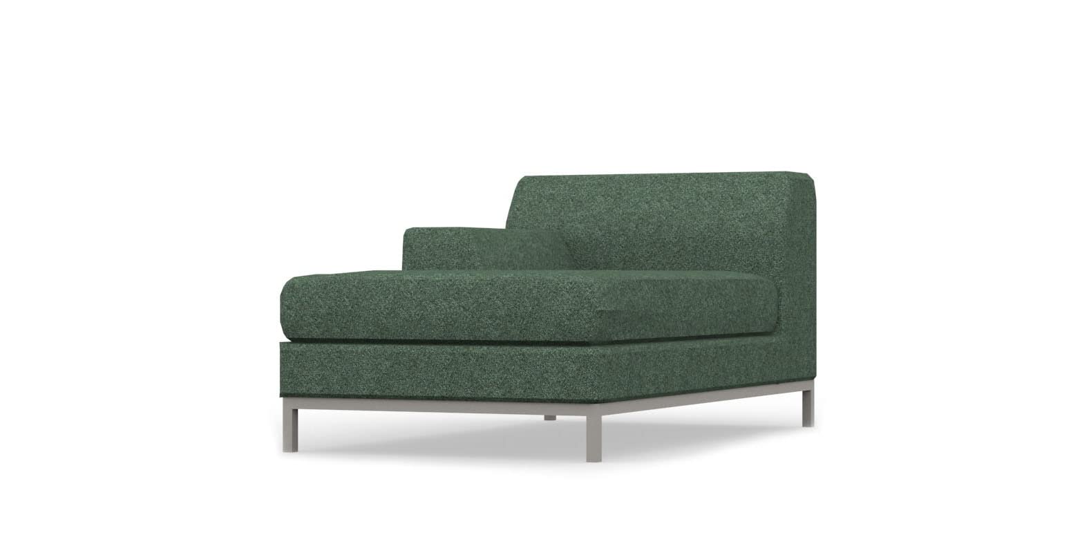 COMFORTLY Funda de repuesto para tumbona de descanso hecha a mano compatible con KRAMFORS Chaise Longue reposabrazos izquierdo (resistente, verde)