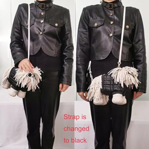 Image of Women PU Leather Unique Novelty Dog Shaped Crossbody Shoulder Bag Handbag Purse