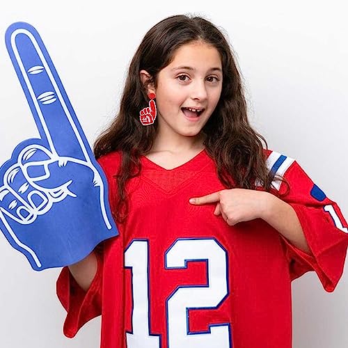 Yahpern Beaded Dangle Earrings #1 Hand Post Earrings Game Day Earrings For Women Handmade Sports Earrings Party Favors Jewelry Gift thumb #3