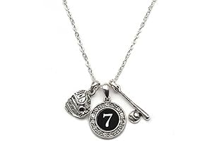 MadSportsStuff Softball Number Necklace for Girls