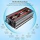 Seamuing 2000W Wechselrichter DC 12V auf AC 230V Spannungswandler 1 AC Steckdose & 2 USB Port Stromwandler mit Alligatorclip Zigarettenanzünder Stecker Power Inverter für Auto KFZ Wohnwagen LKW