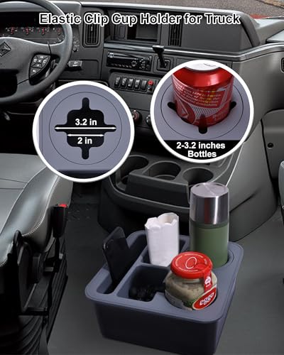 Portavasos para carro Bonfixe 9x9x4 pulgadas negro miniatura 2