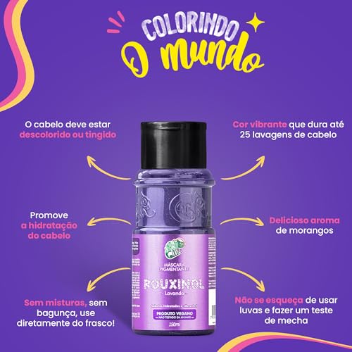 Kamaleão Color – Máscara Pigmentante Semi-Permanente, Rouxinol - Cores Vibrantes e Hidratação Intens