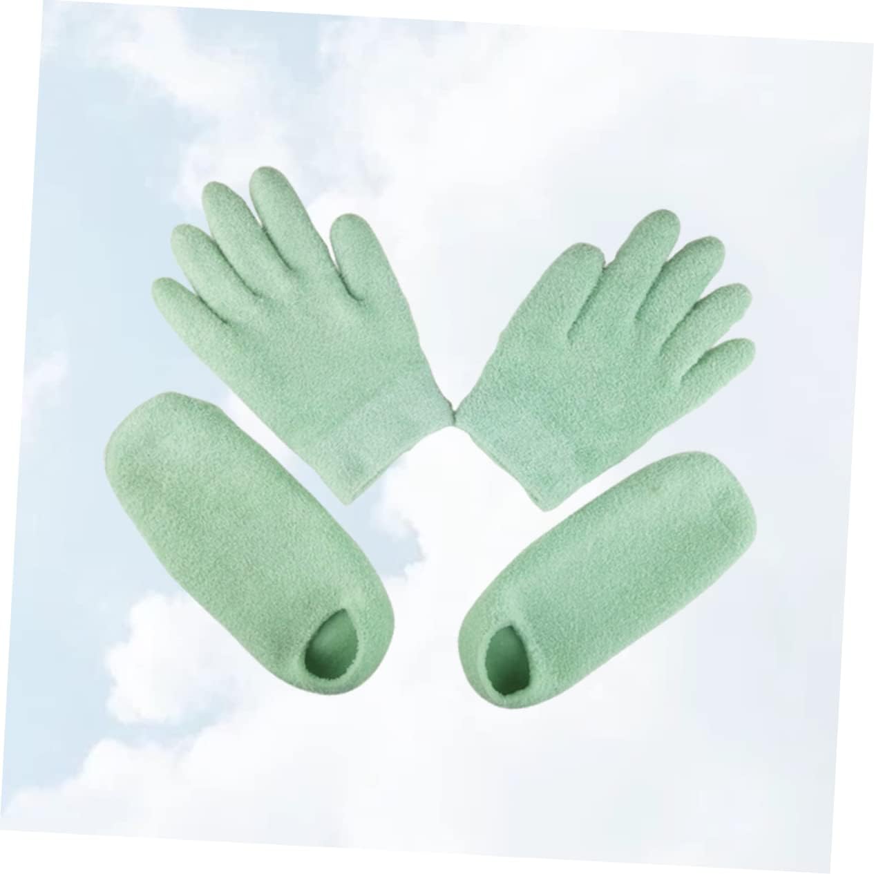 Outanaya Gel Spa Gloves Socks Set Hand Moisturizing Gloves Foot Masks Soften Repair Whitening Treatment