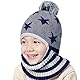 Vivi Idee Kinder Schlupfmütze Schalmützen Sturmhaube Balaclava für ab 4 Jahre Fleece Wollmütze Strickmütze Wintermütze Jungen (Grau)