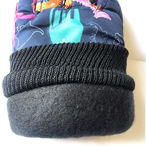 POLG Luvas infantis para esqui de neve para meninos e meninas, para inverno, impermeáveis, para ativ
