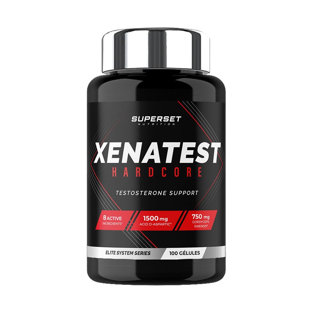 Superset Nutrition | Xenatest Hardcore (100 Caps) | Boosters de testostérone | Booster de testostérone ! N°1 des Ventes