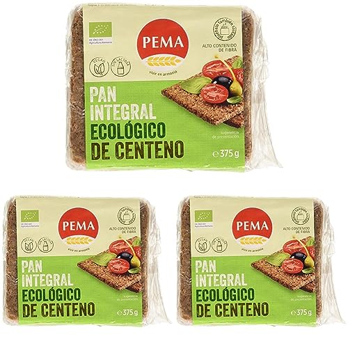 Pan Centeno Integral Pema 375 G (Paquete de 3)